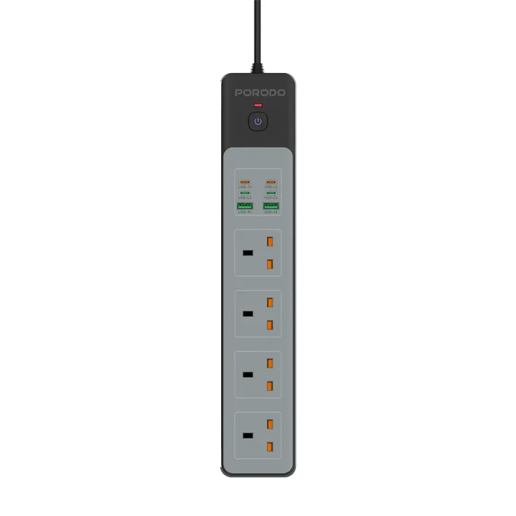 چندراهی با 4 سوکت پرودو مدل 4AC 65W 3000W Power Strip