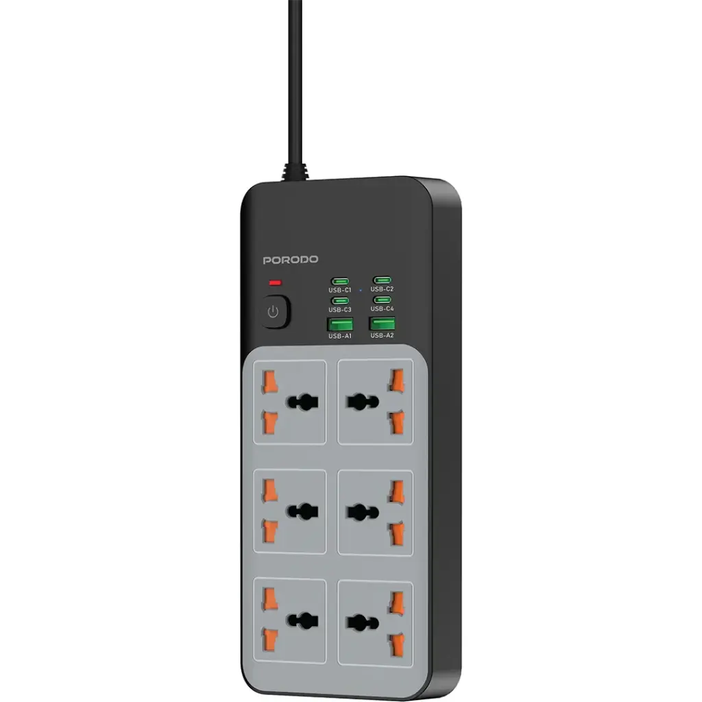 چندراهی با 6 سوکت پرودو مدل Power Strip