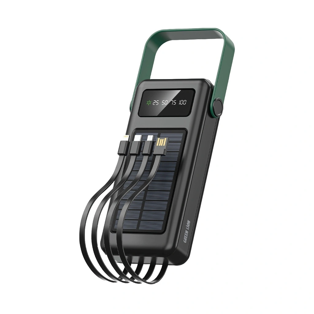 پاوربانک خورشیدی گرین لاین مدل Solar Max ظرفیت 30000 میلی آمپر ساعت