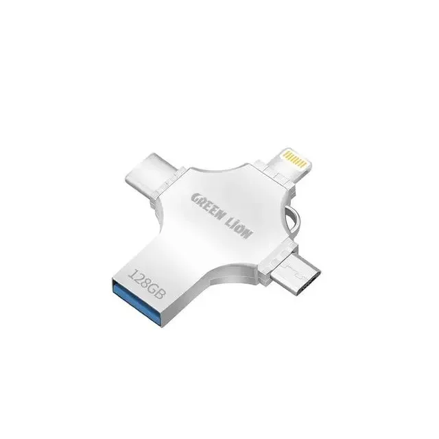 فلش درایو چهار کاره گرین لاین USB FLASH Drive ظرفیت 128 گیگابایت